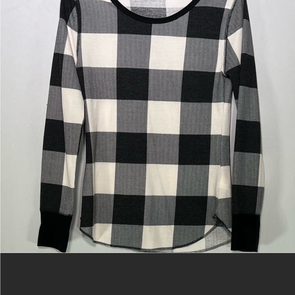 NWT Old Navy Waffle Shirt Black & White  XS - Picture 11 of 11